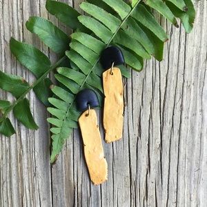 Modern Geometric Statement Drop Earrings